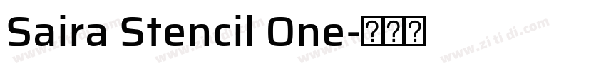 Saira Stencil One字体转换